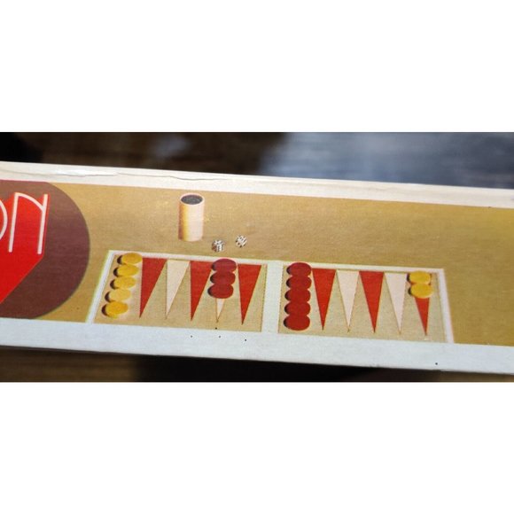 Vintage Backgammon Game Selchow & Righter 1975 Wood Pieces Complete w/o Booklet - Picture 8 of 15